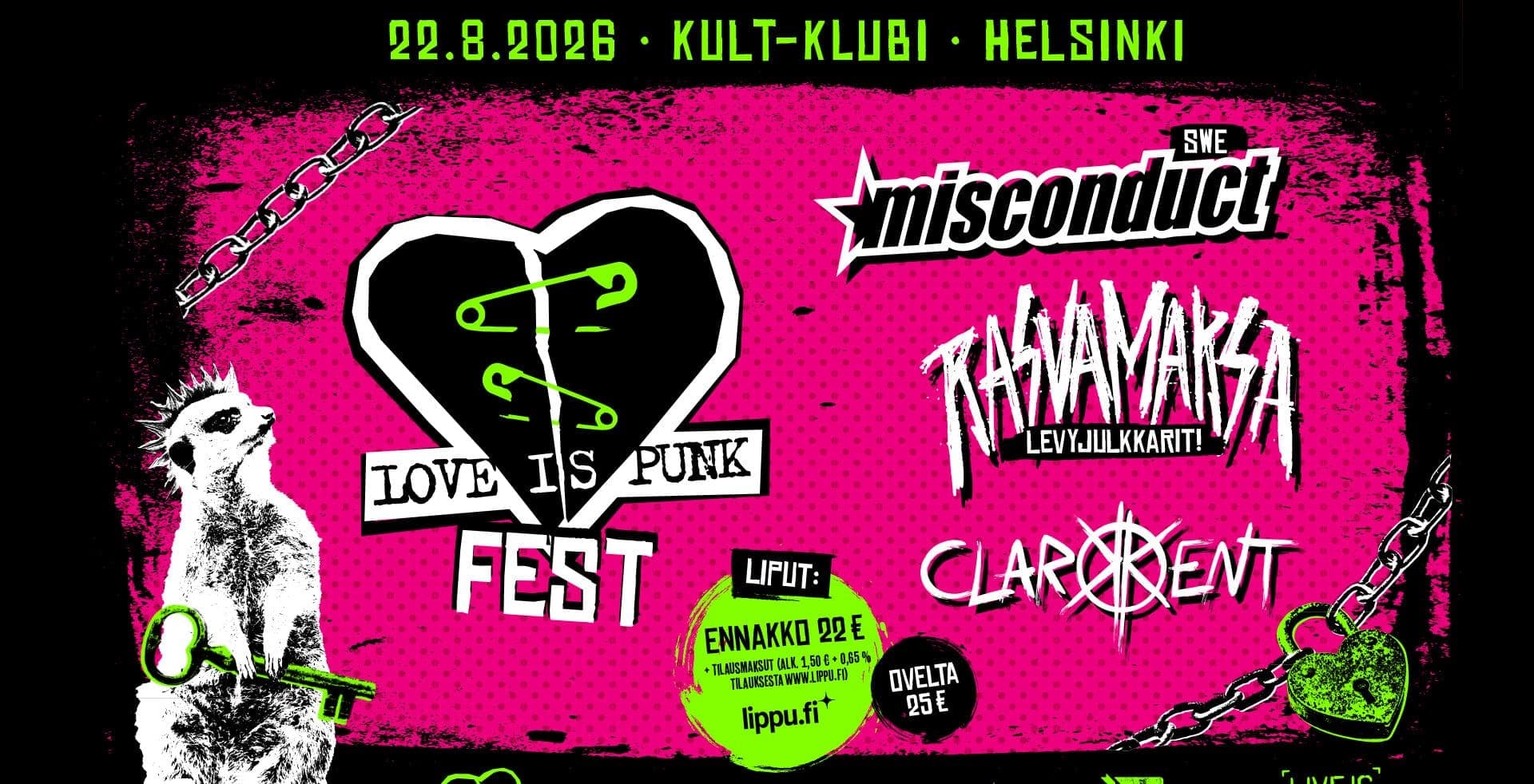 Love Is Punk Fest: MISCONDUCT, Rasvamaksa + Clarkkent