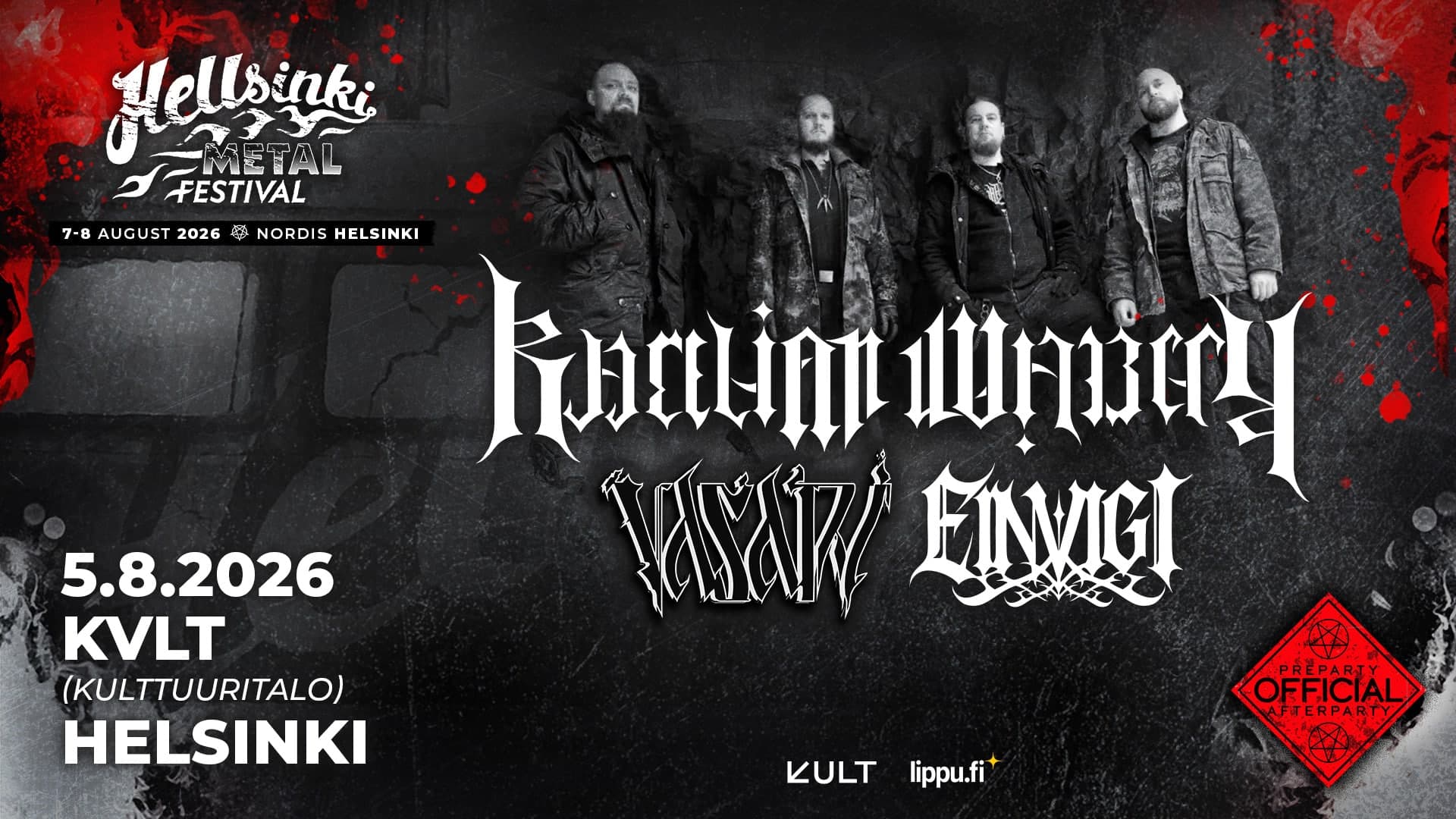 Karelian Warcry + Vasari +Einvigi | Hellsinki Metal Festival - Official Preparty