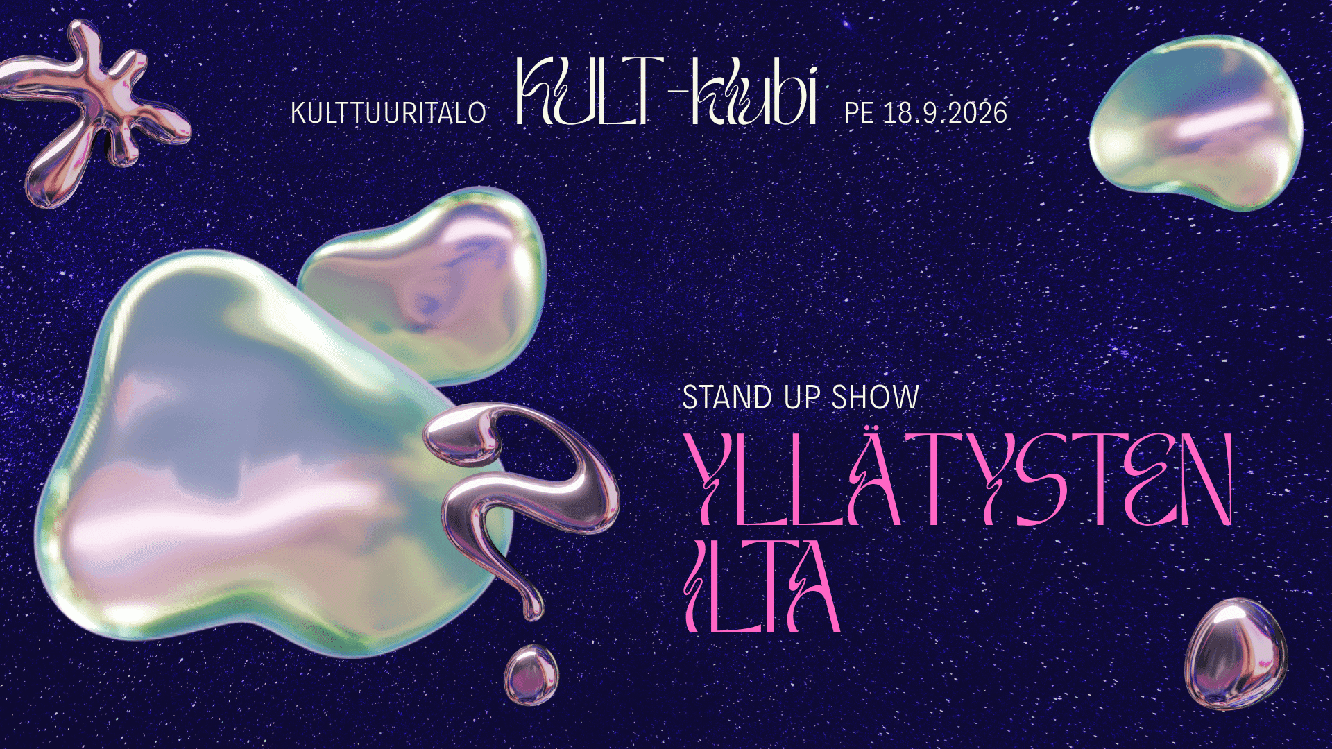 Yllätysten ilta -stand up show