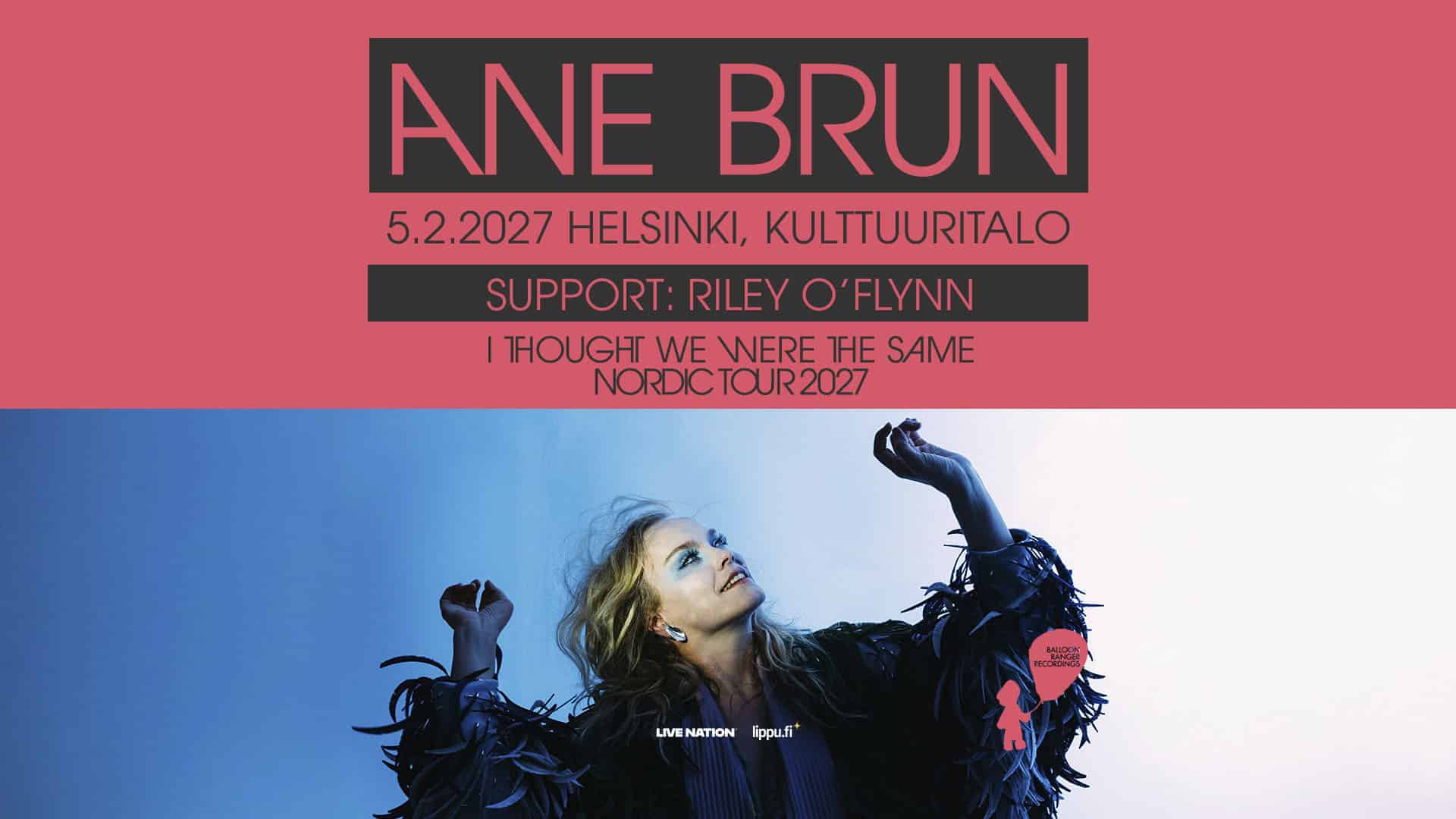 Ane Brun (NO) – I Thought We Were The Same Nordic Tour 2027