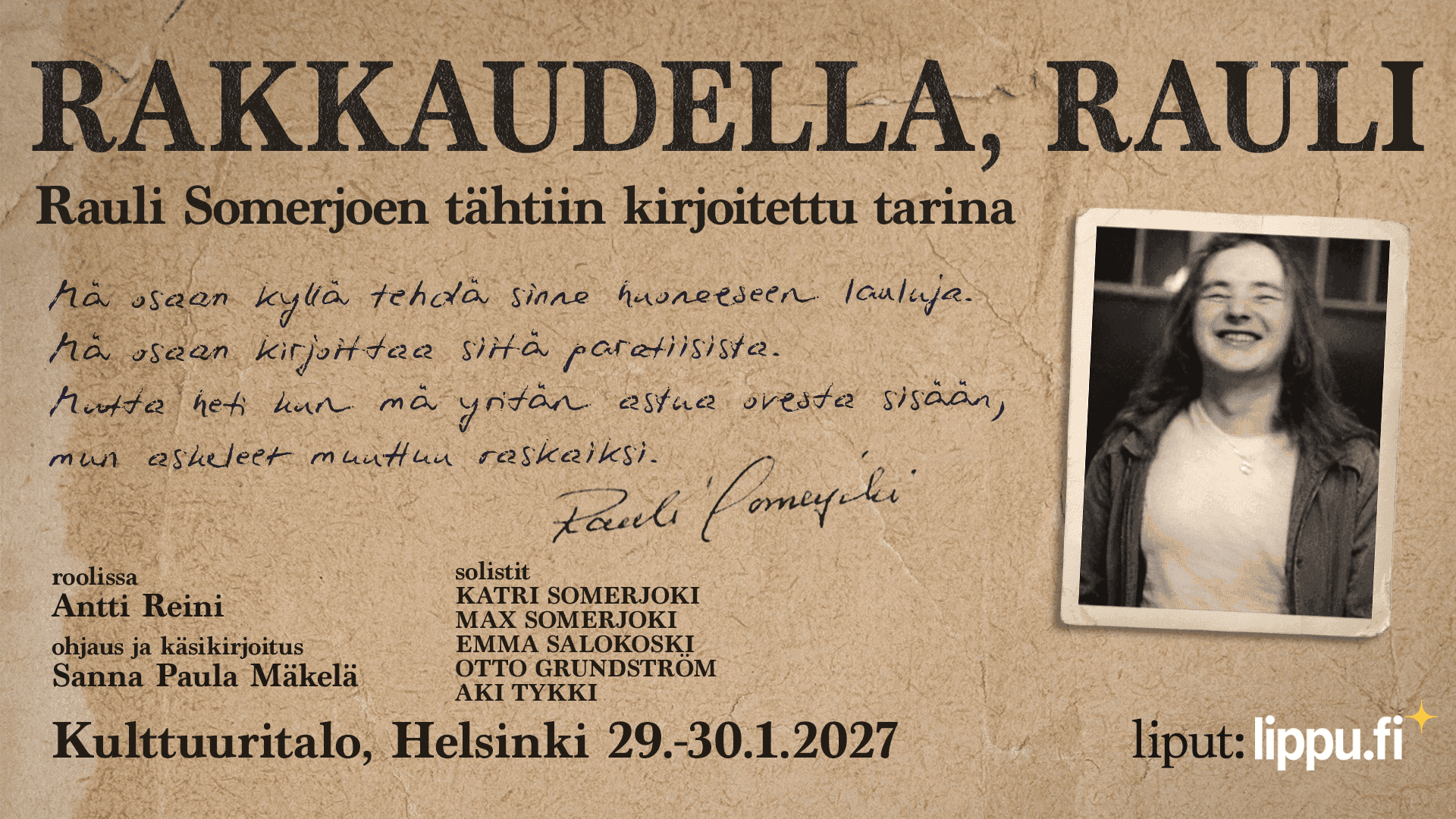 Rakkaudella Rauli – Tähtiin kirjoitettu tarina 29.1.2027
